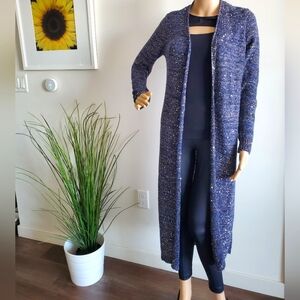 WHBM Sparkly Sequins Maxi Cardigan